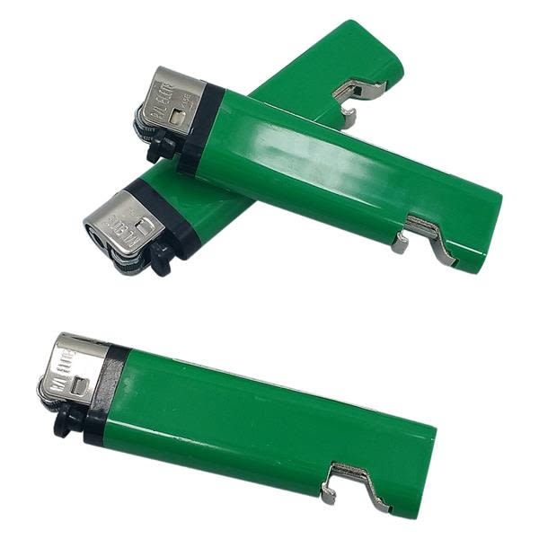 Custom Bottle Opener Lighters - Green - Lighters