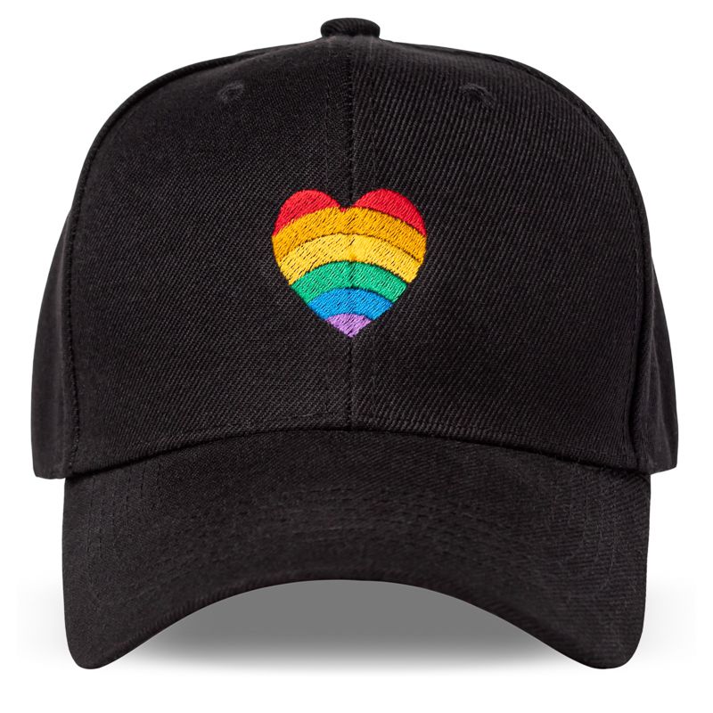 Custom LGBTQ Pride Embroidered Structured Baseball Hats - Baseball