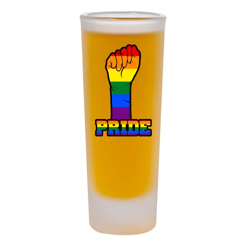 Custom Frosted Tall Shooter Glasses - 2 Oz. - Bar Wear