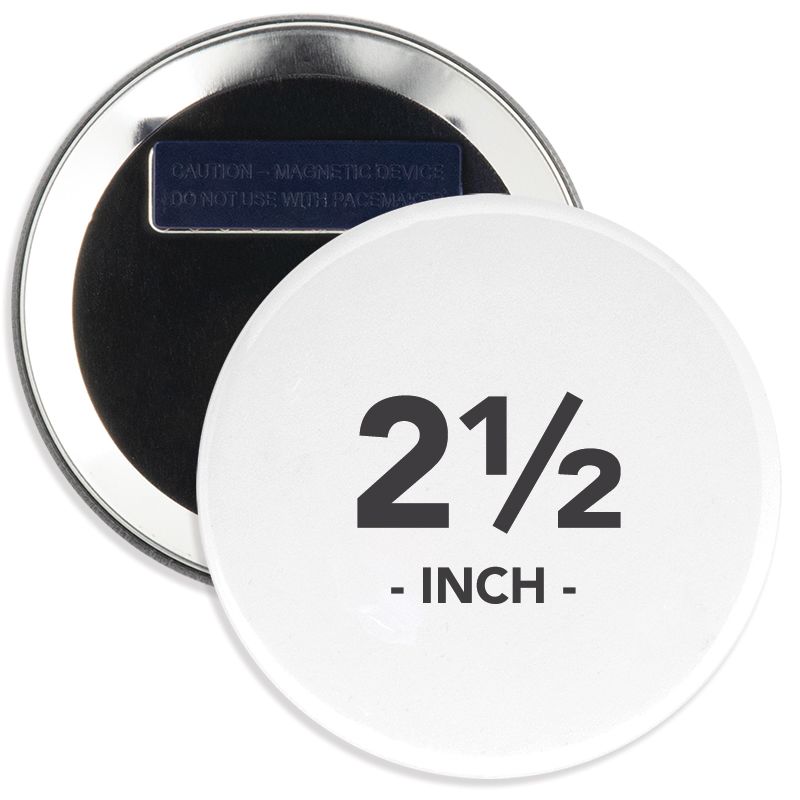 2.5 Inch Round Wearable Clothing Magnet Buttons