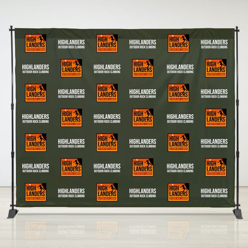 8ft X 10ft Step &amp;amp; Repeat Fabric Banner