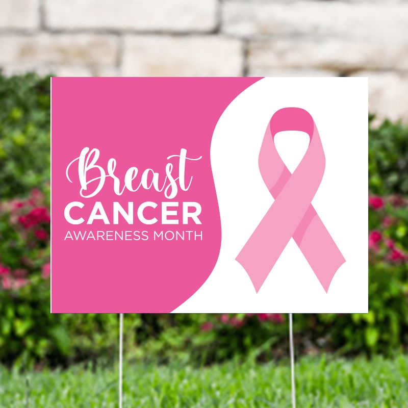 Breast Cancer Awareness Month Yard Signs