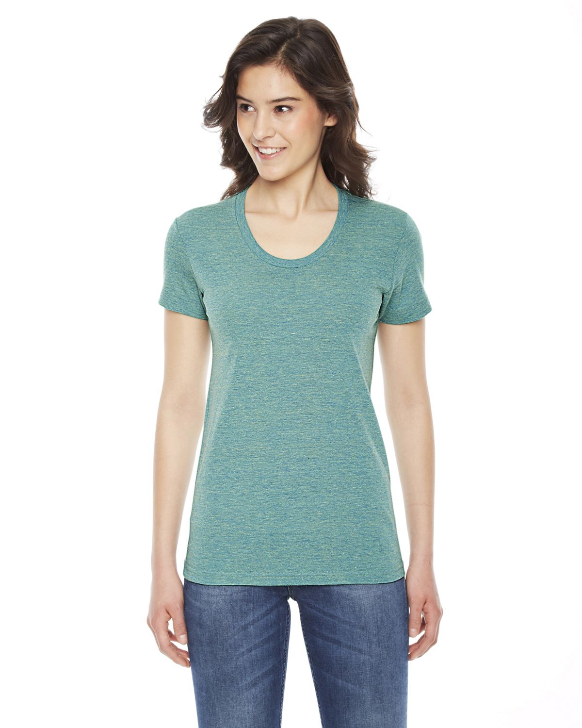 American Apparel Ladies Triblend Short-sleeve Track T-shirt