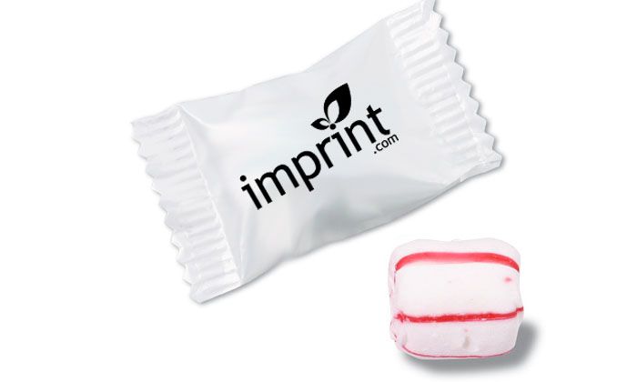 Hard Peppermint Balls - Customized Wrapper - 