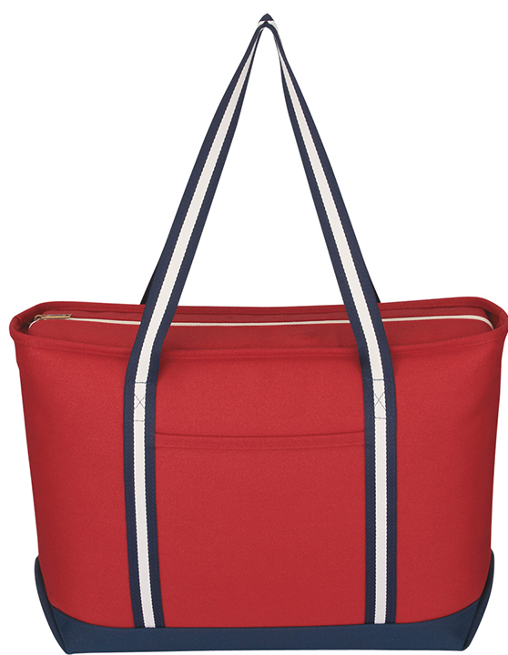 Red - Navy - Cotton Bag