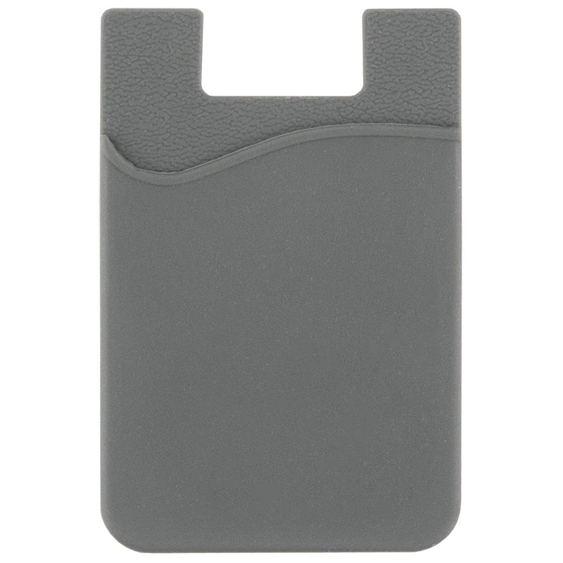 Grey - Silicone Phone Wallet