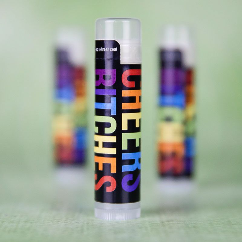 Translucent Custom SPF 15 Beeswax Lip Balms with Full Imprint Colors - 