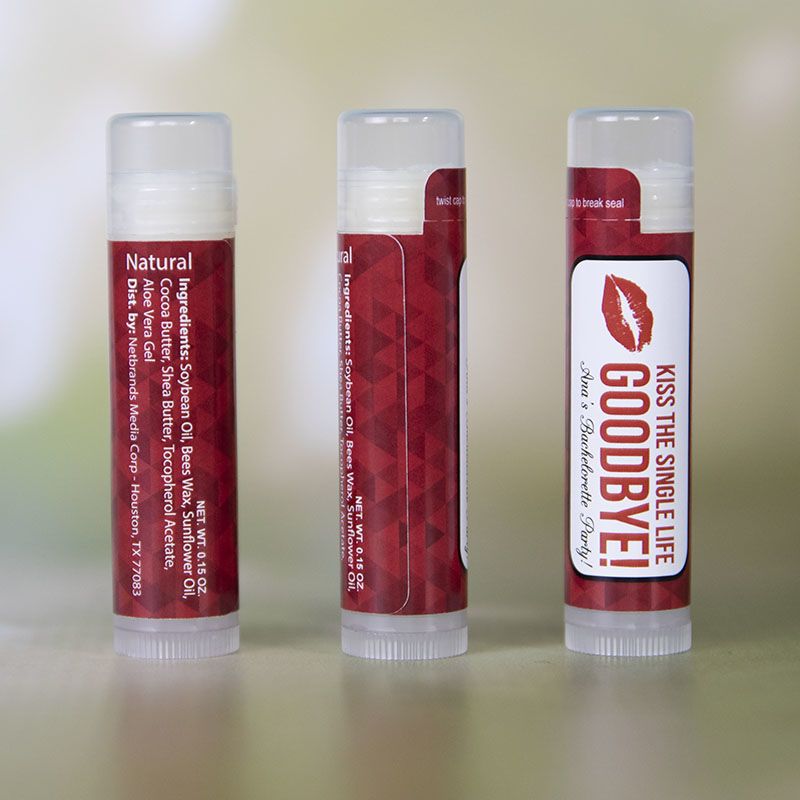 Translucent Natural Beeswax Lip Balm with Full Imprint Colors - Lip
