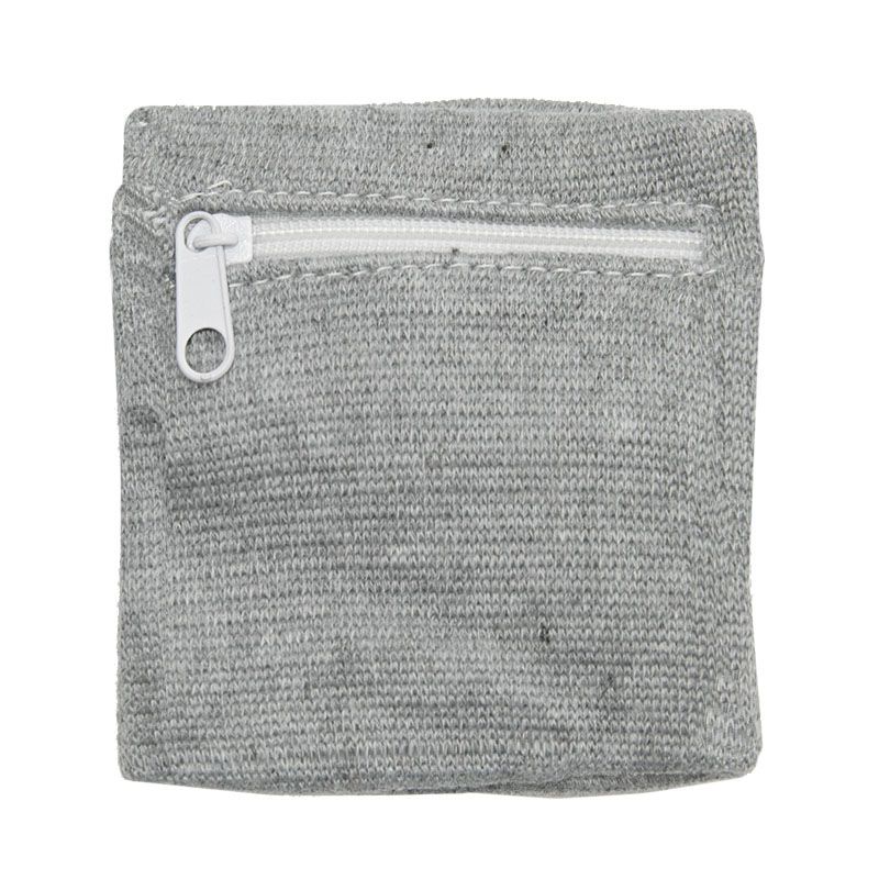 14. Zipper Sports Wristband Wallet Pouch Grey - Purse
