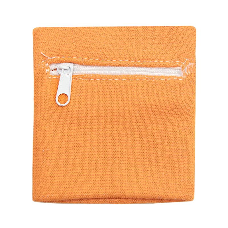 16. Zipper Sports Wristband Wallet Pouch Orange - Purse