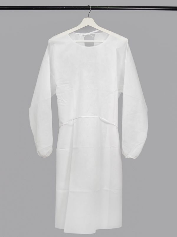09 DISPOSABLE GOWN - 40 GSM WHITE - 