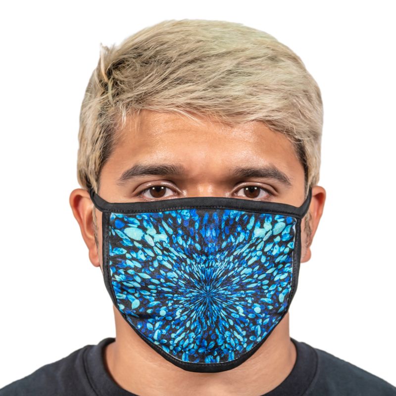Blue Leaves Face Masks - Face Mask