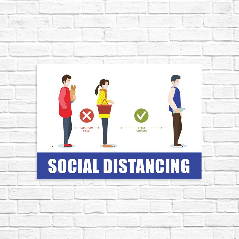 Social Distancing Infographic Stickers - Social Distancing