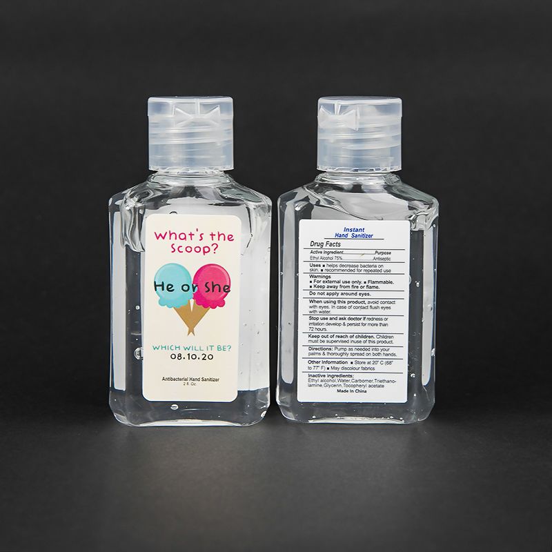 2 Oz Full Color Label Promotional Hand Sanitizers - 2oz