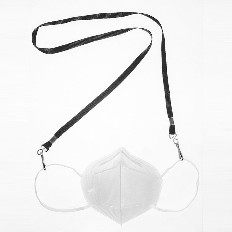 Disposable Face Mask With Black Lanyard - Face Masks