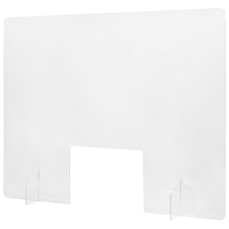 40 x 32 Inch Blank Protective Acrylic Counter Barrier - 