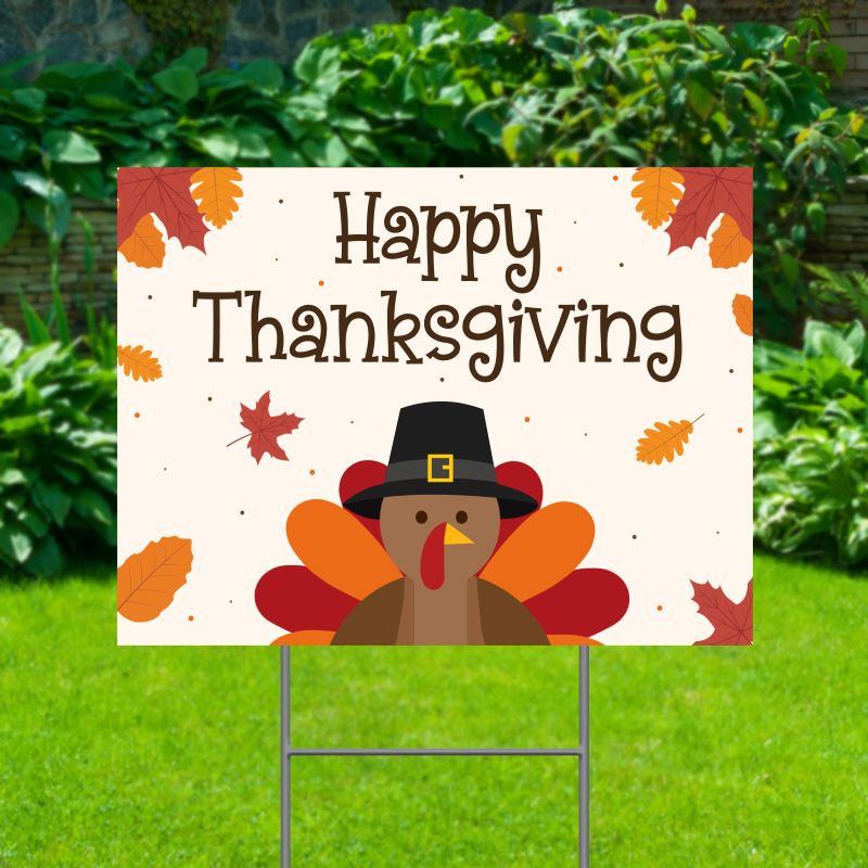 Happy Thanksgiving Yard Signs - Thanksgiving