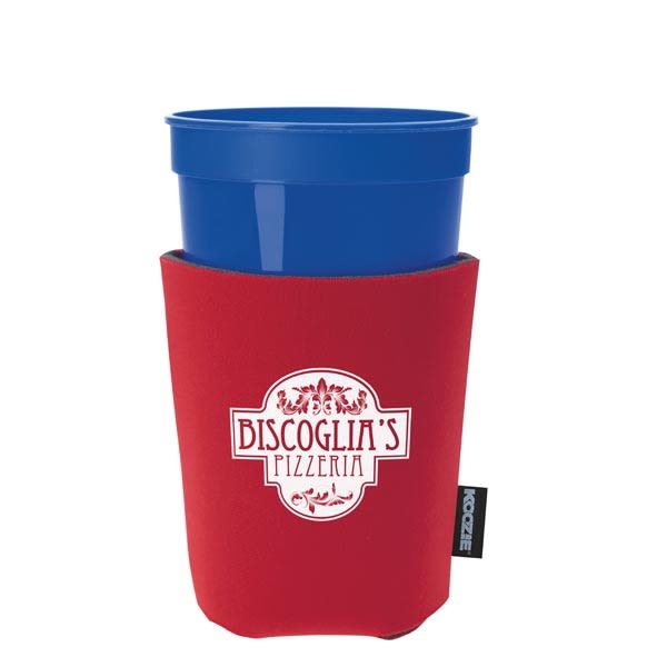 Life's a Party KOOZIE&reg; Cup Kooler_Red - Can Cooler