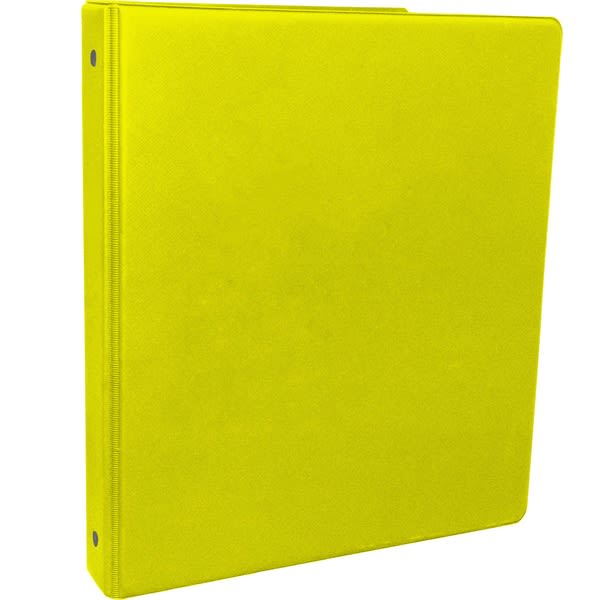 1.5 Inch Round 3-Ring Binder with Pockets_LemonYellow - Office
