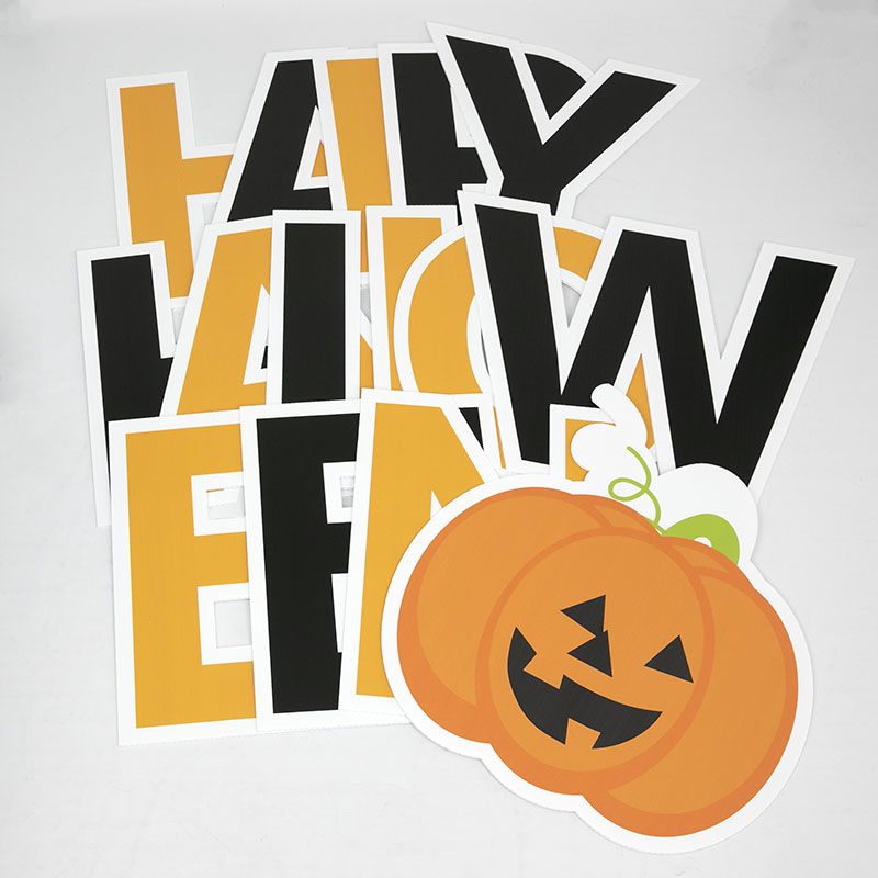 Pre-Packaged Happy Halloween Yard Letters - Halloween