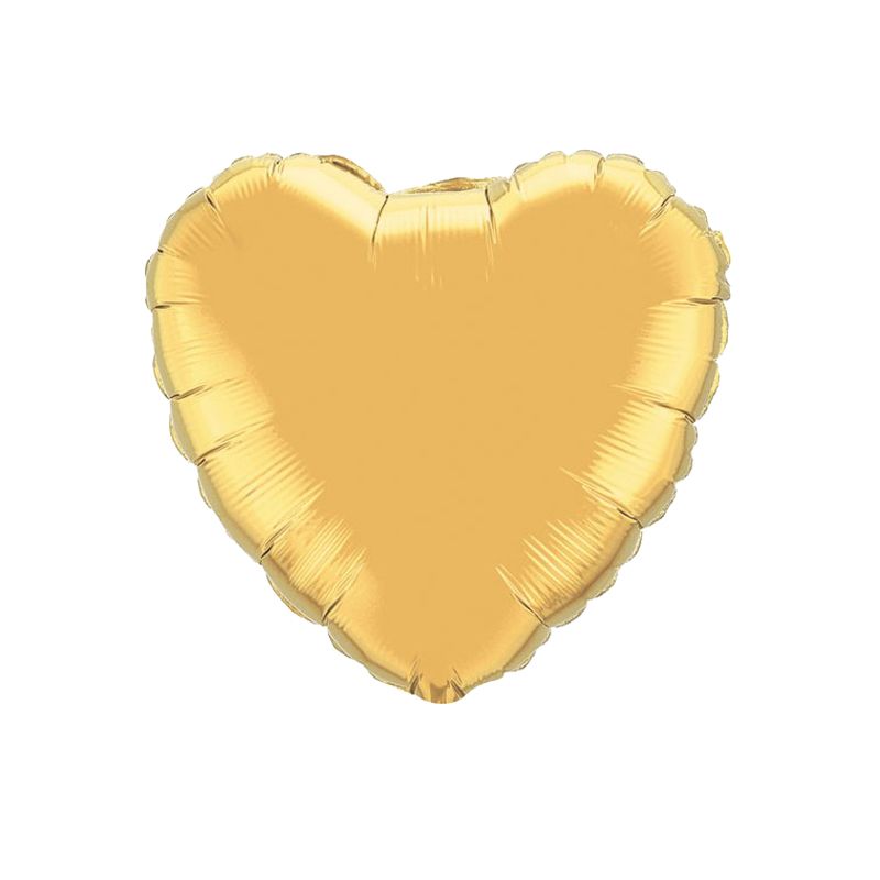 Metallic Gold Heart - 18 Inch