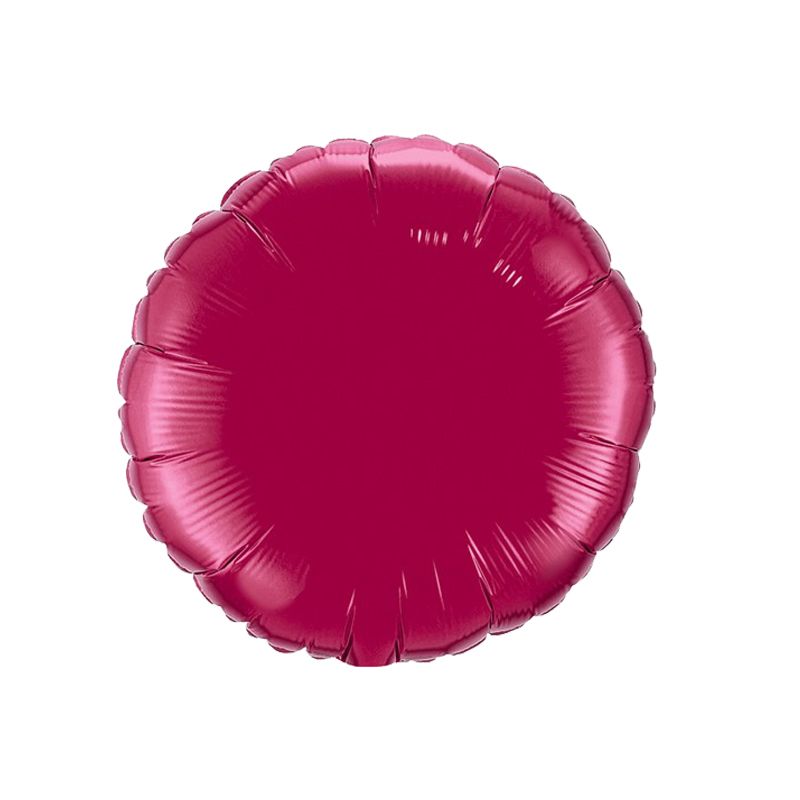 Burgundy Round - Balloons