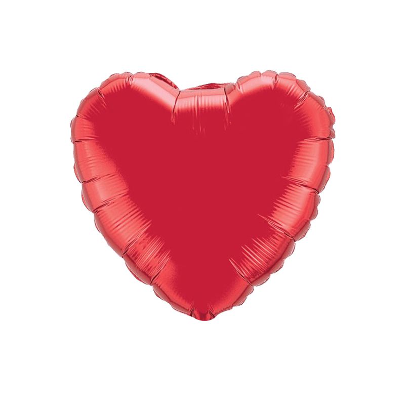 Ruby Red Heart - Foil Balloon