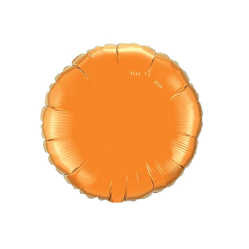 Orange Round - Foil Balloon