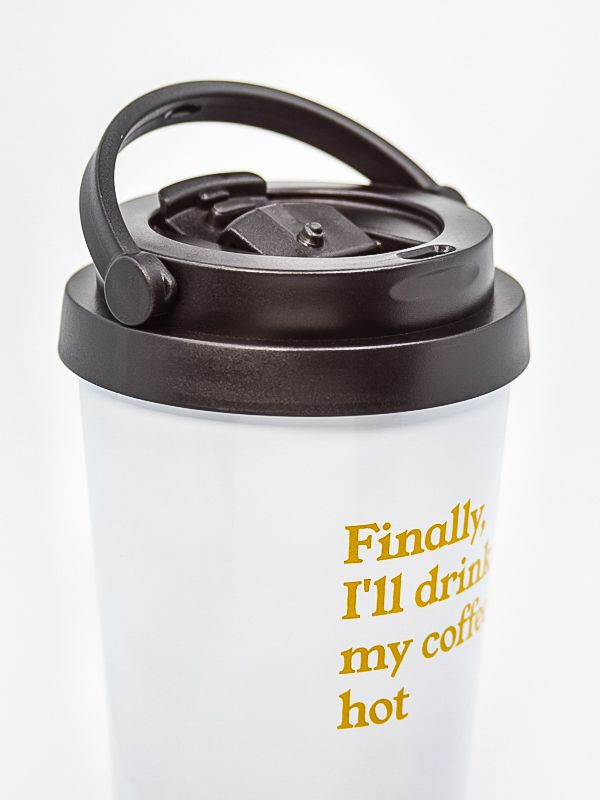 001_17 Oz. Custom Printed Travel Coffee Tumblers With Handle - Laser Engraved