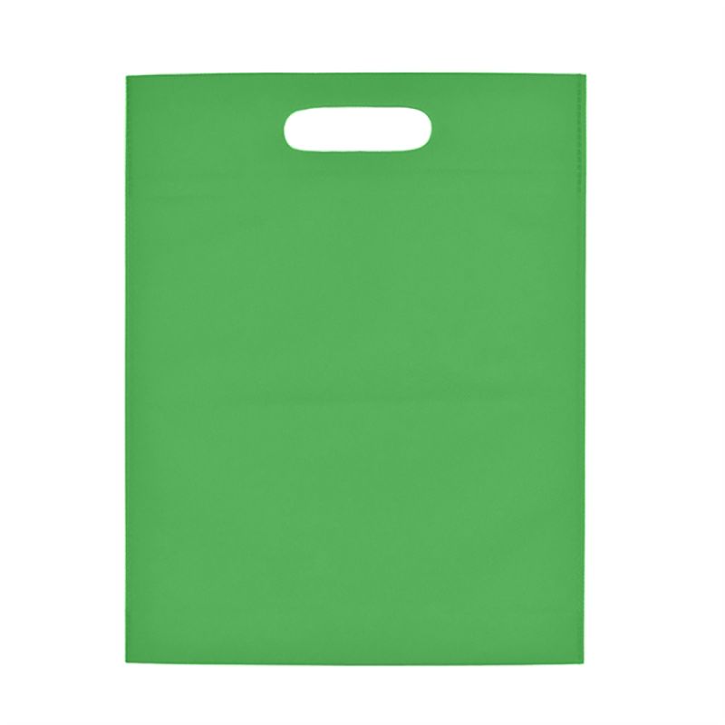 Heat Sealed Non -Woven Exhibition Tote Bags - Lime Blank - Non-woven