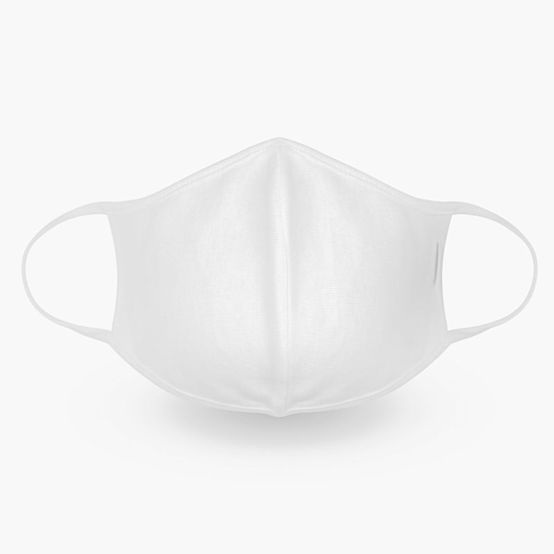 Blank Sublimation Lightweight Fabric Face Masks - Front - Dye-sublimation