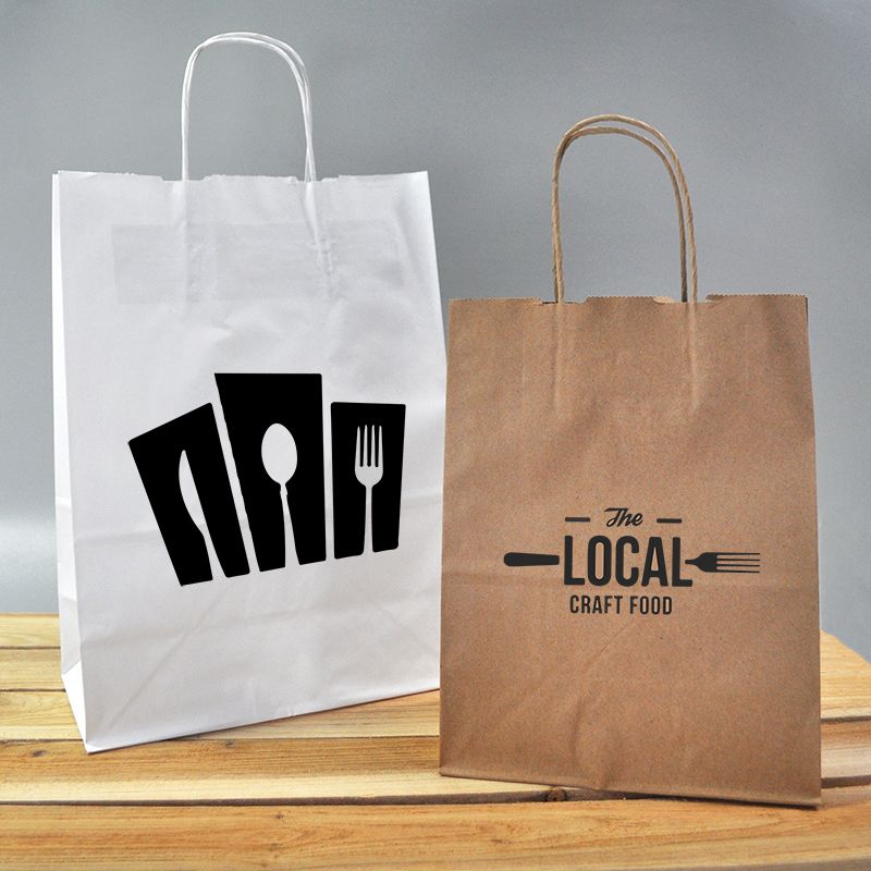Custom Paper Shopping Bag With Handles - Kraft Paper Bag