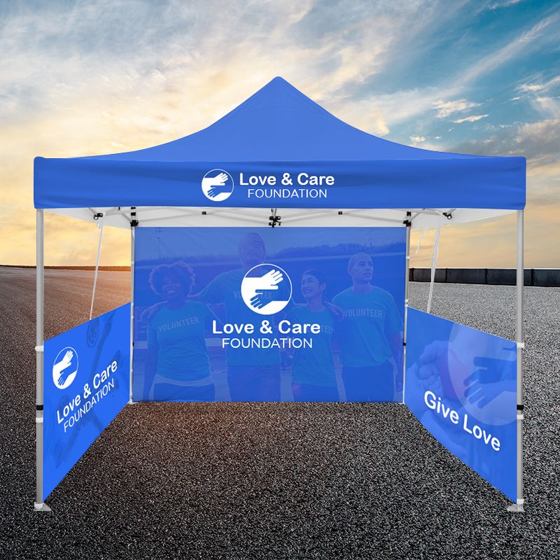 01Full Color Pop Up Canopy Tents - Trade Show Displays