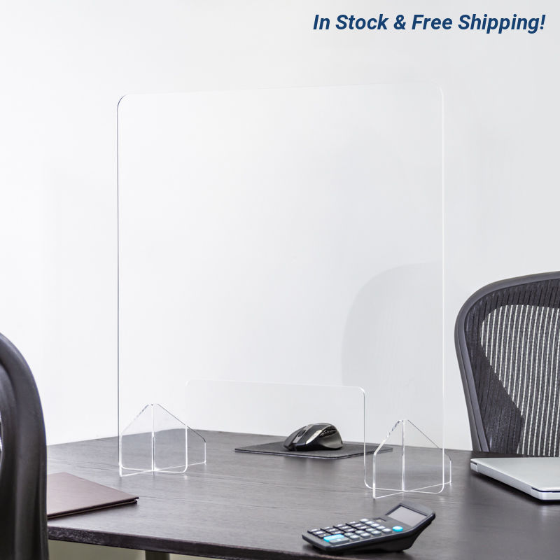24 X 24 Inch Blank Protective Acrylic Counter Barrier - 