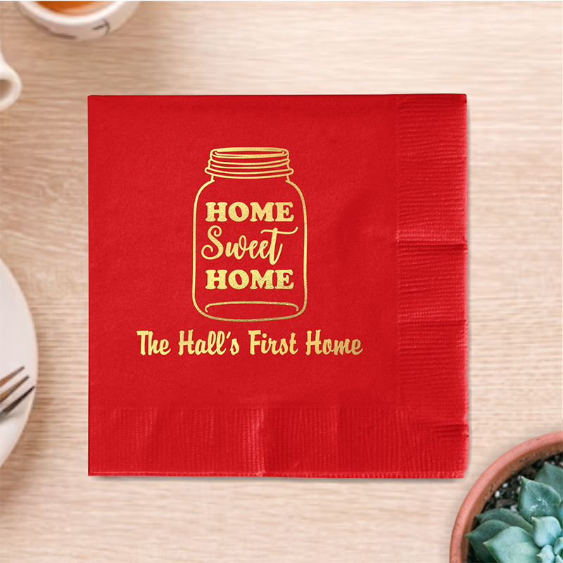 3ply Foil Stamped Beverage Napkins