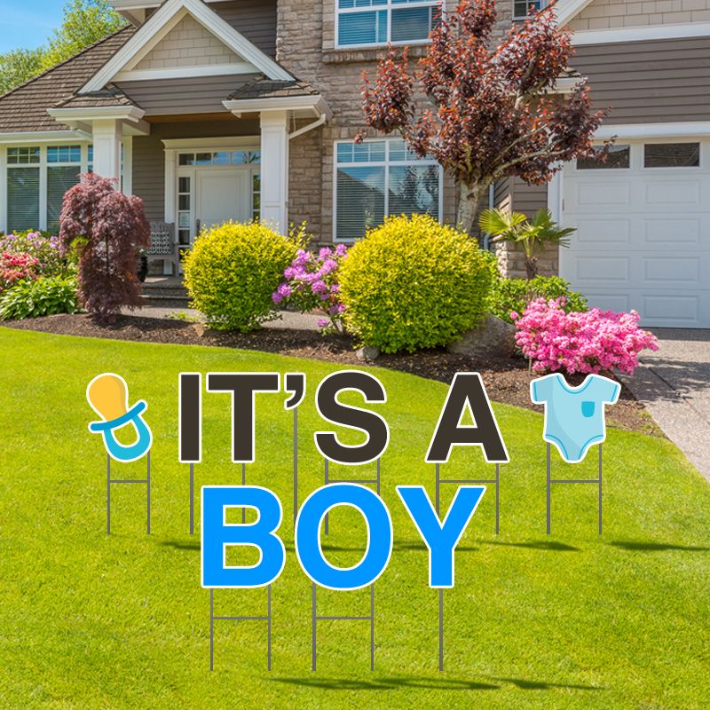 It's A Boy Yard Letters - 