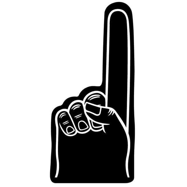 Black 16&quot; Foam Hand - Sport
