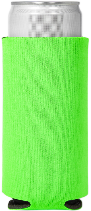 Neon Green - Slim Can Coolers