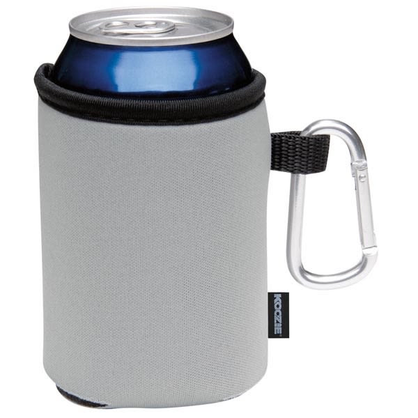 Collapsible KOOZIE (R) Can Kooler with Carabiner_Blank - Carabiners
