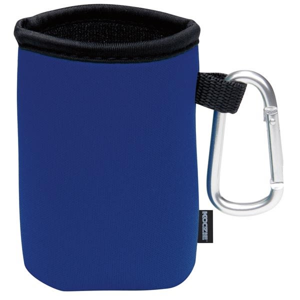 Collapsible KOOZIE (R) Can Kooler with Carabiner_Blank - Collapsible Koozie 
