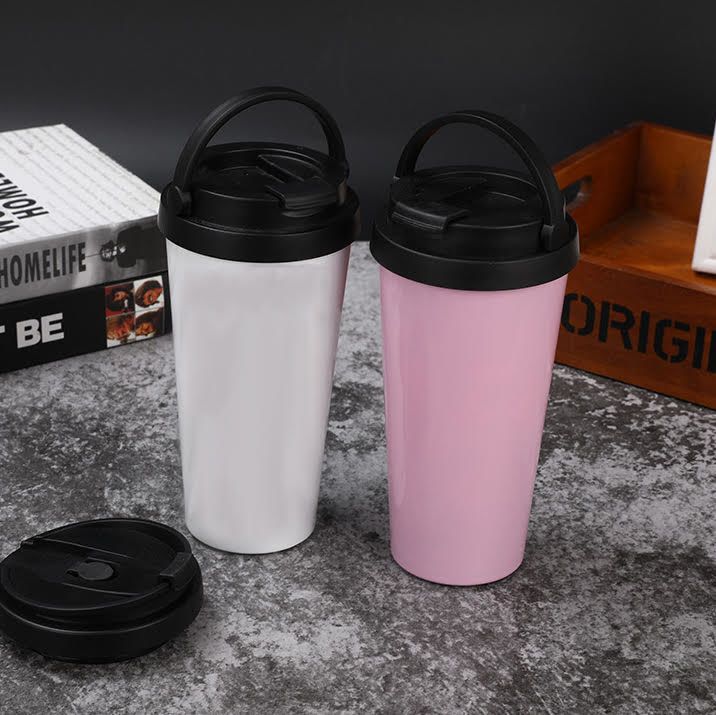 17 Oz. Custom Printed Travel Coffee Tumblers With Handle - Tumbler
