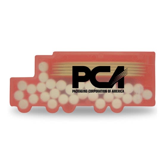 Semi Truck Shaped Toothpicks n Mints - Custom Match Boxes
