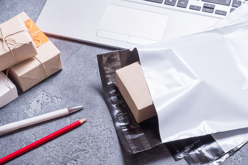 Blank Poly Mailer Self-Sealing Shipping Bags - Shipping Bags