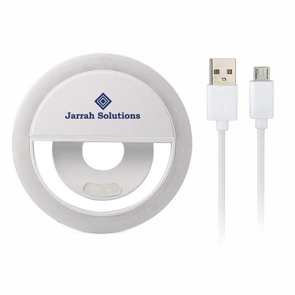 01Custom Online Meeting Adjustable Ring Lights - White - 