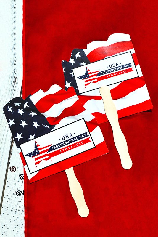 01Flag Hand Fans - United States