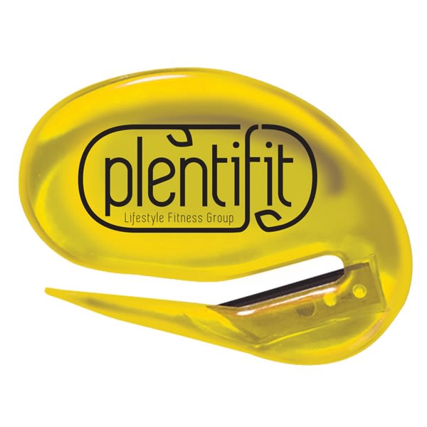 Custom Glide-Rite Letter Openers - Trans Yellow - Paper