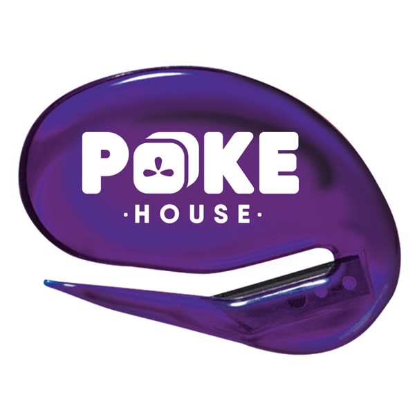 Custom Glide-Rite Letter Openers - Trans Purple - Paper