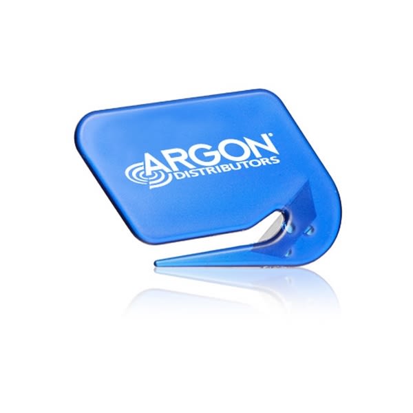 Economy Cutter Letter Openers - Trans Blue - Envelope
