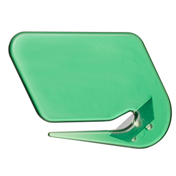 Economy Cutter Letter Openers - Trans Green Blank - Letter
