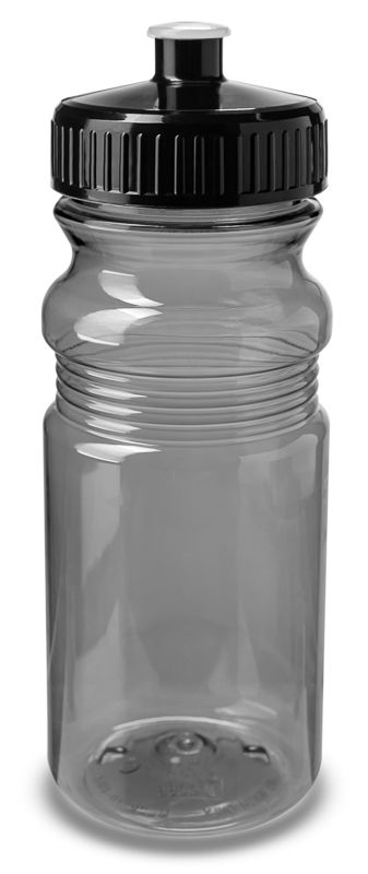 20 Oz Translucent Sports Water Bottles - Trans Smoke - Sports Water Bottle